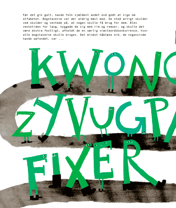 Da bogstaverne mistede troen på det hele