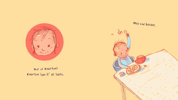 Knorten_en_sej_dreng_paa_2_aar_elsker_at_kaste_m_ting_billedbog_for_smaa_boern_med_humor