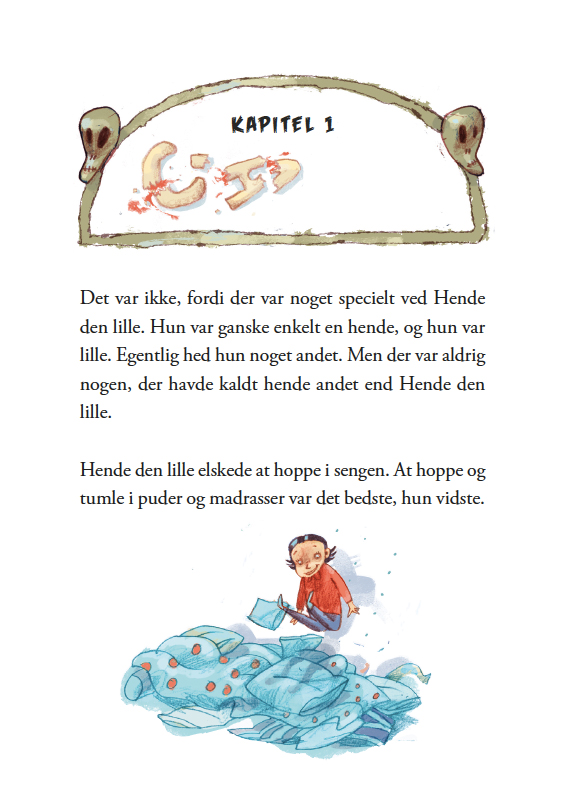 Den skrækkelige historie om Hende den lille - e-bog oeger-til-piger-fra-10-til-14-aar-Hende-den-lille-vil-så-gerne-lege-med-de-andre-elever.-Men-hun-må-kun,-hvis-hun-går-ALENE-op-på-loftet,-hvor-det-SPØGER!!